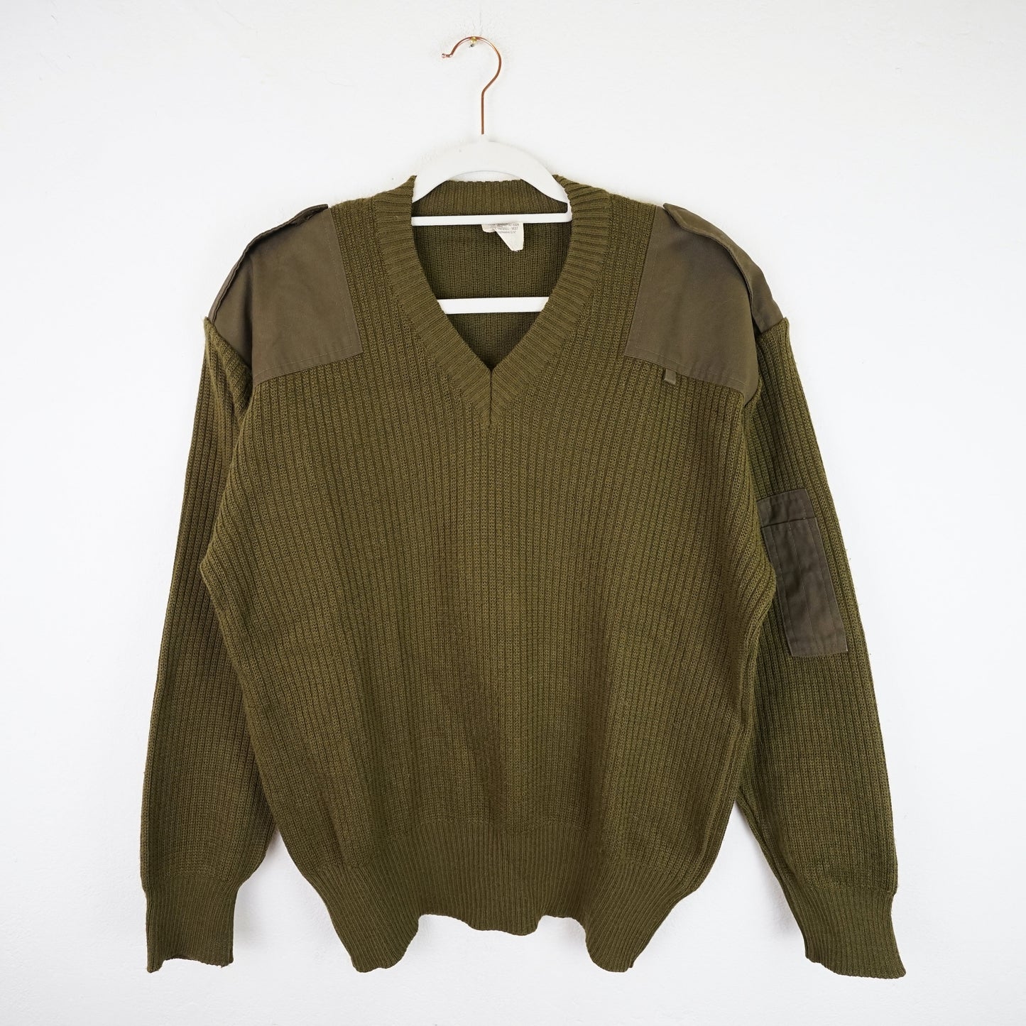 Vintage olive green Pullover men Size L