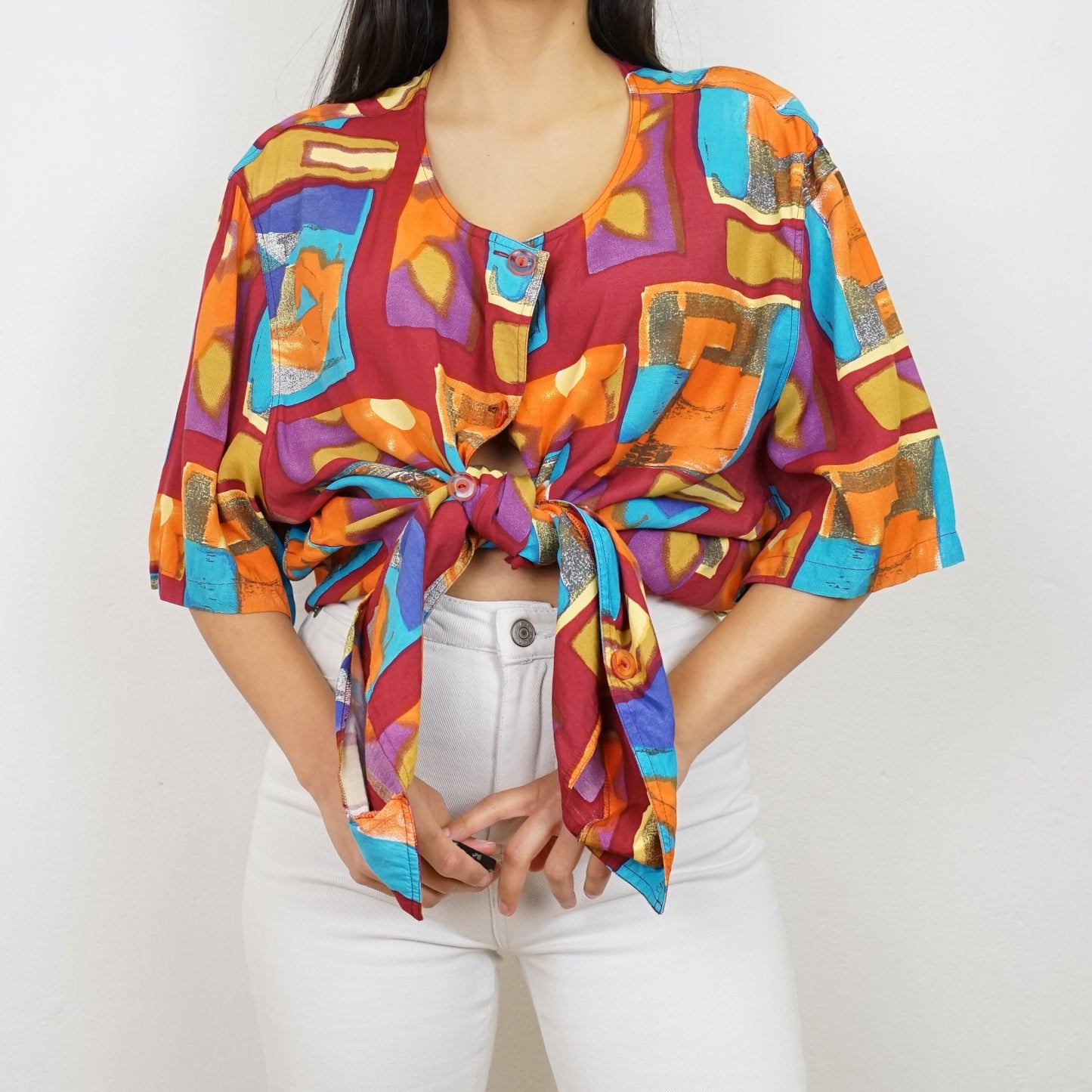 Vintage colorful Blouse size XL-XXL