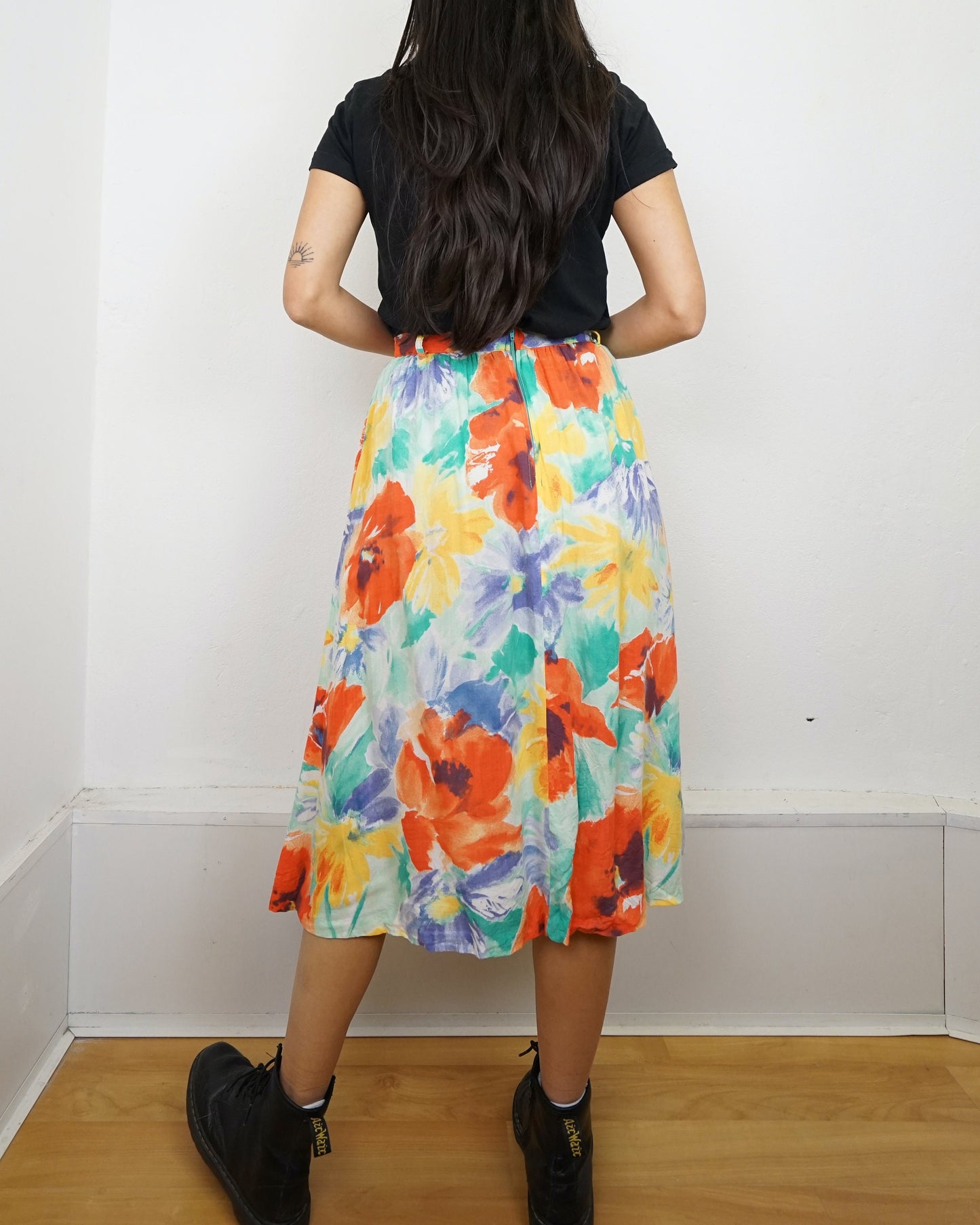 Vintage floral Skirt size S