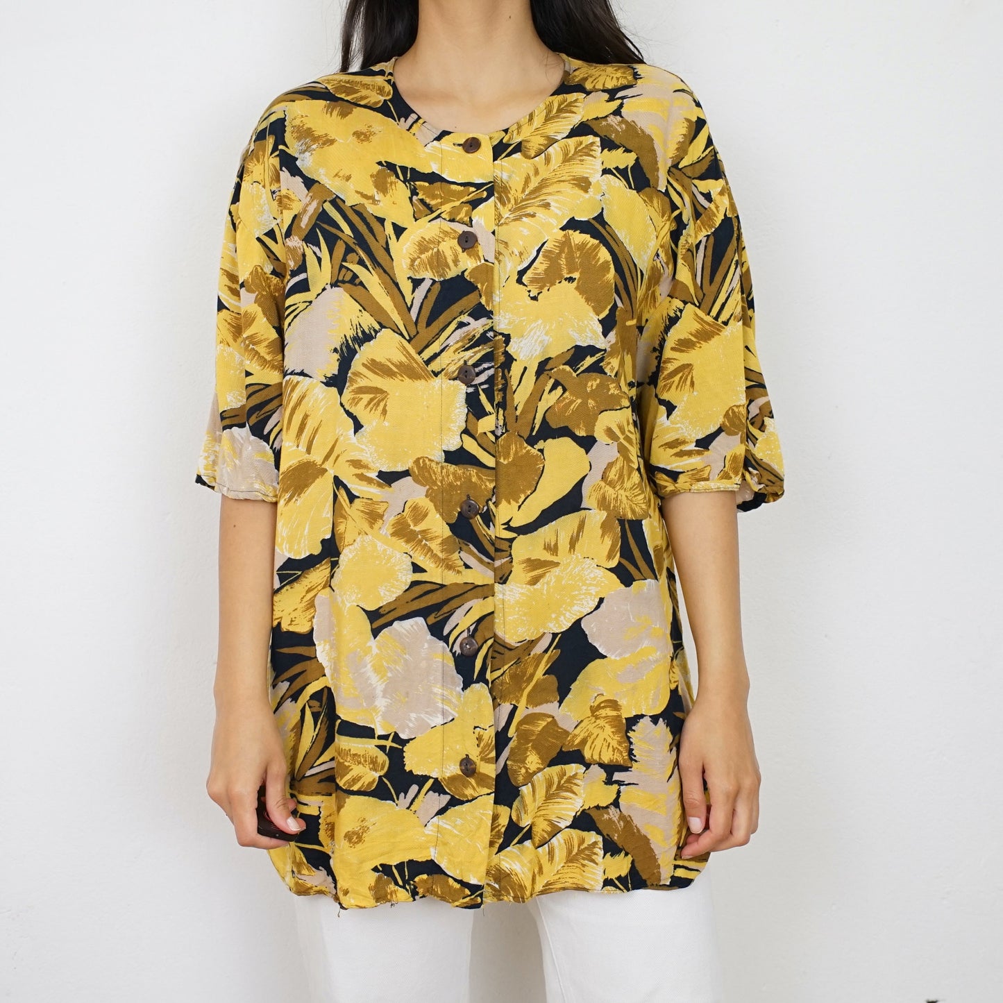 Vintage short sleeved Blouse size L-XL
