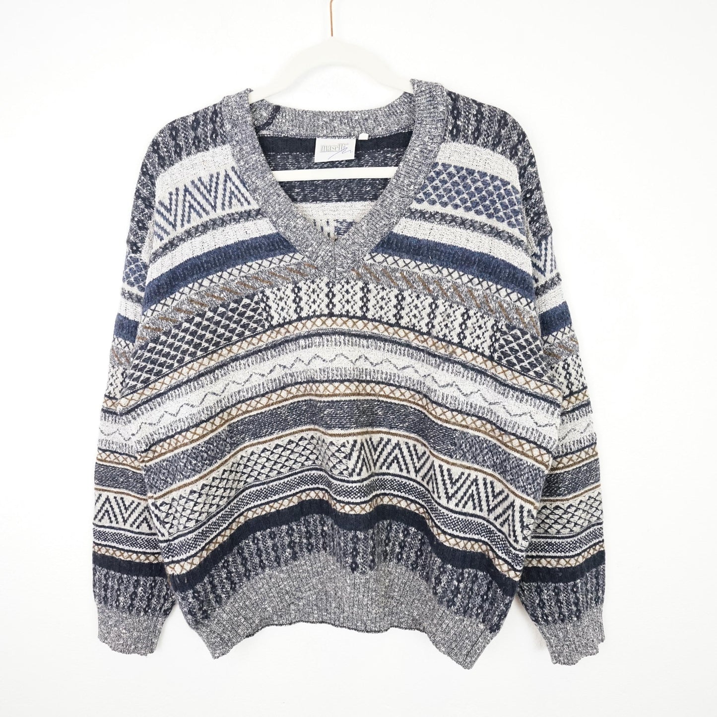 Vintage wool cotton Pullover Size M-L