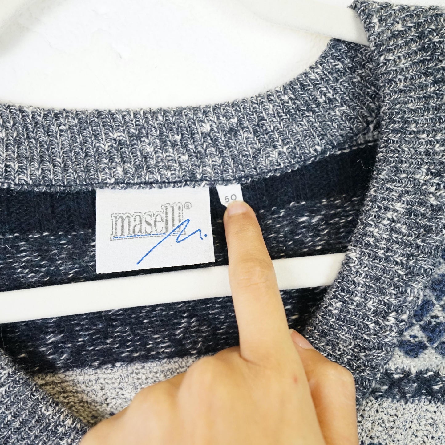 Vintage wool cotton Pullover Size M-L