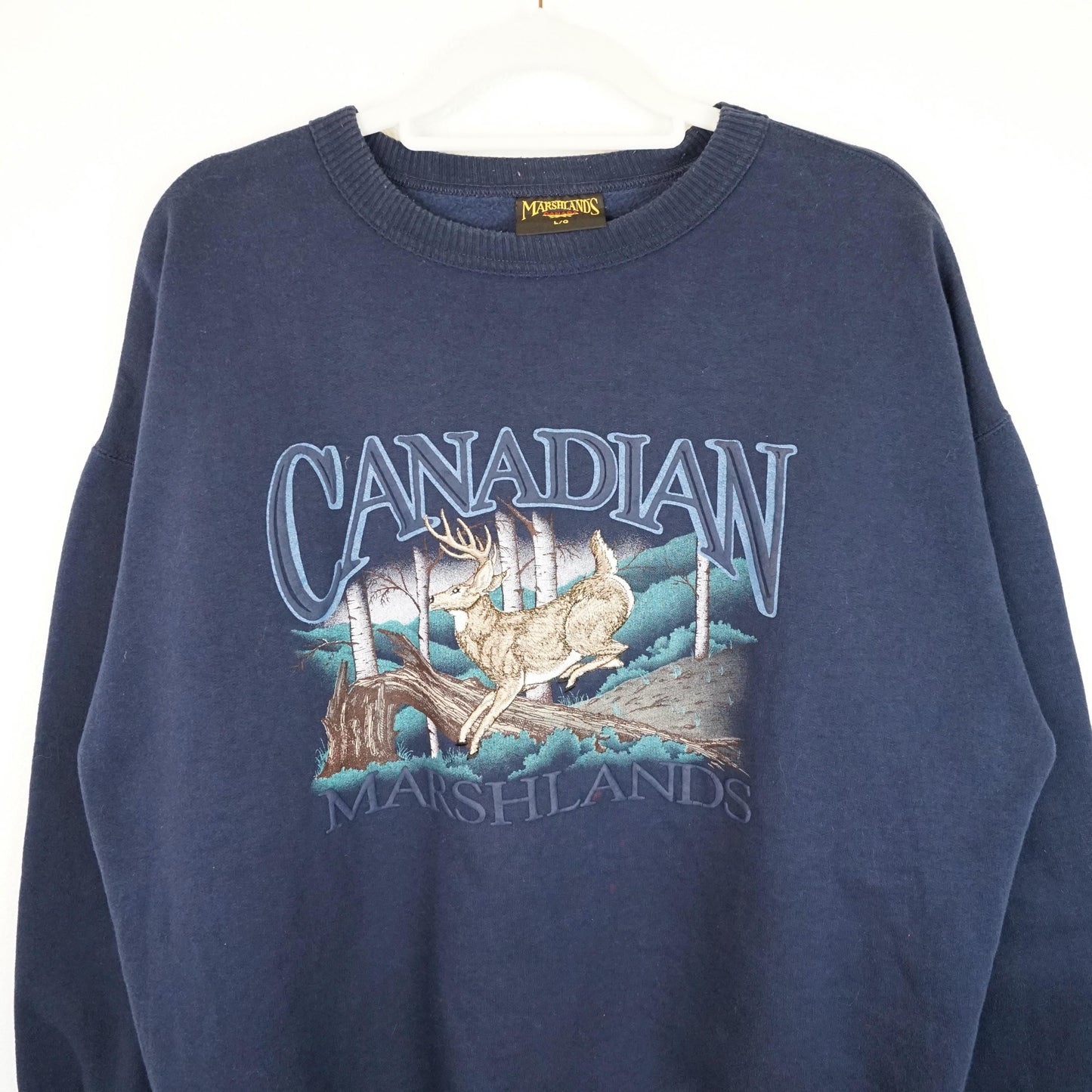 Vintage blue Sweatshirt men size L Canada