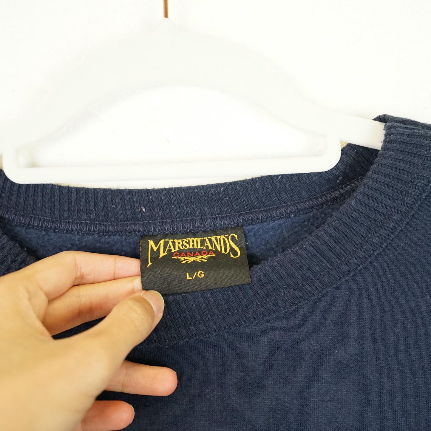 Vintage blue Sweatshirt men size L Canada