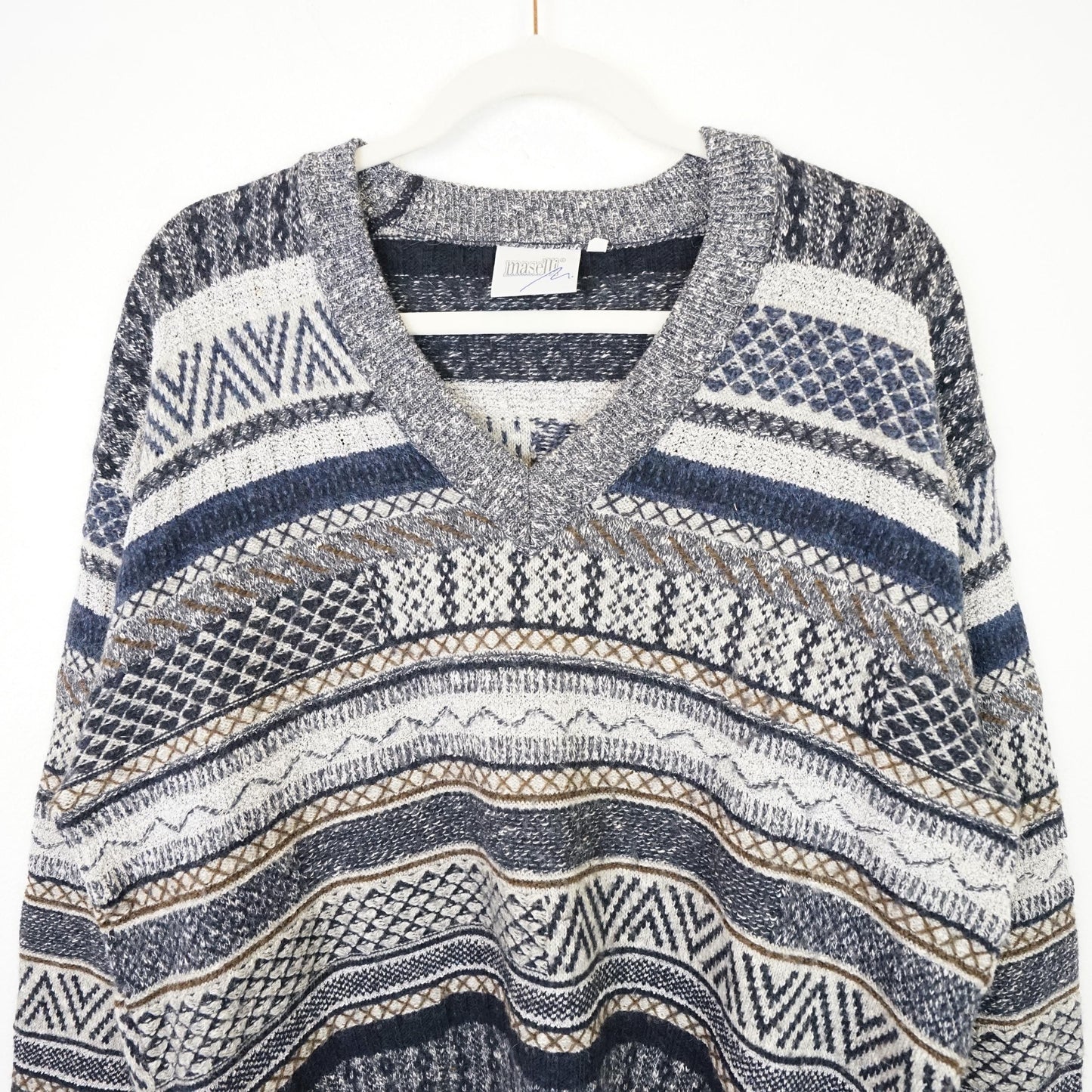 Vintage wool cotton Pullover Size M-L