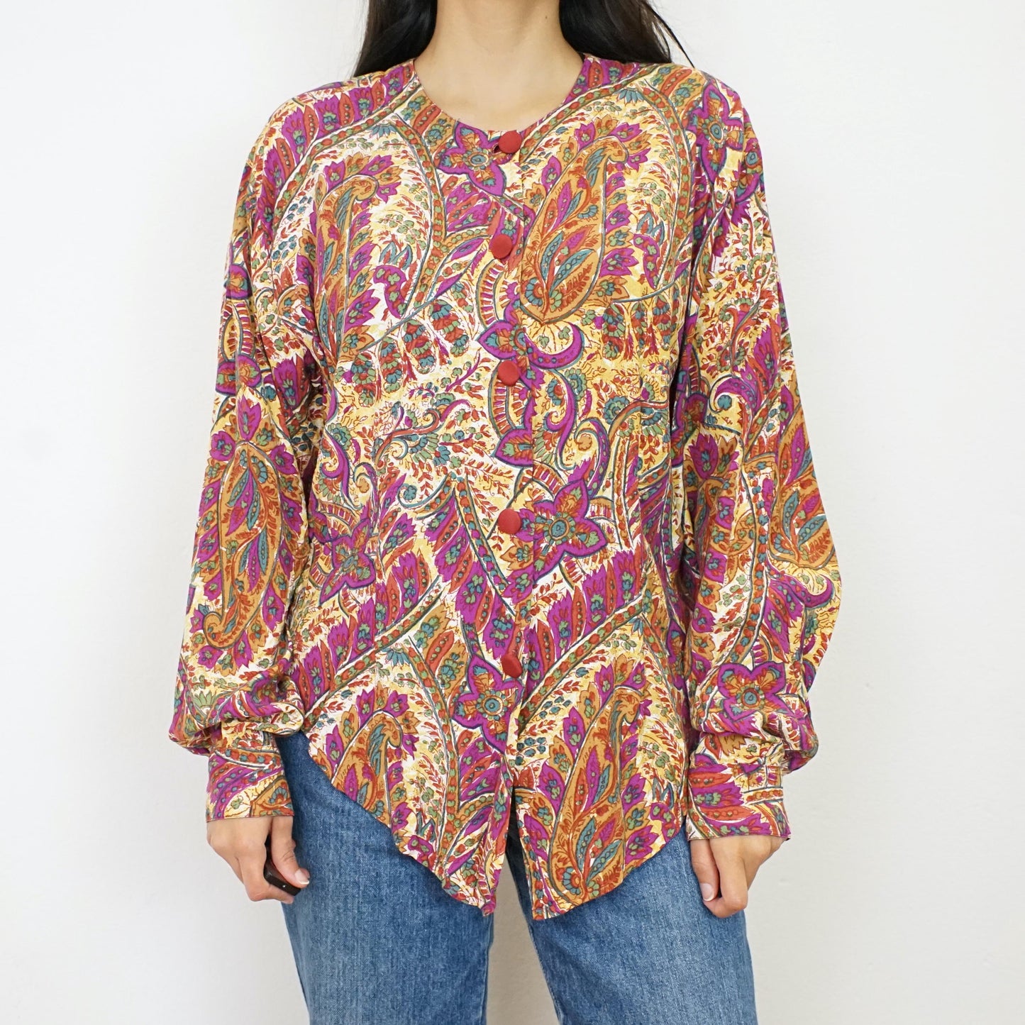 Vintage colorful Blouse size M-L