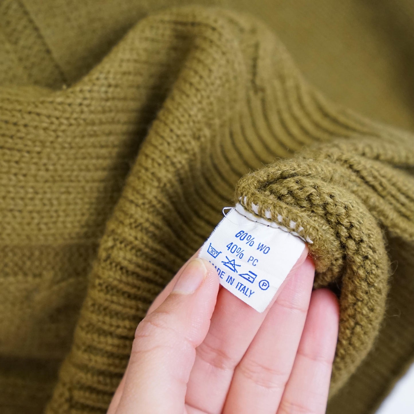 Vintage wool mix Pullover men Size M