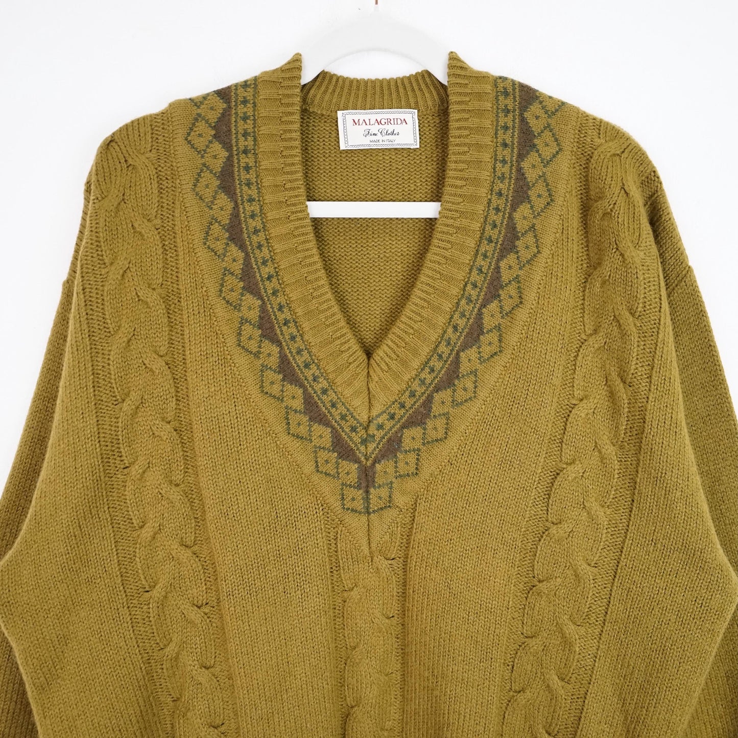 Vintage wool mix Pullover men Size M