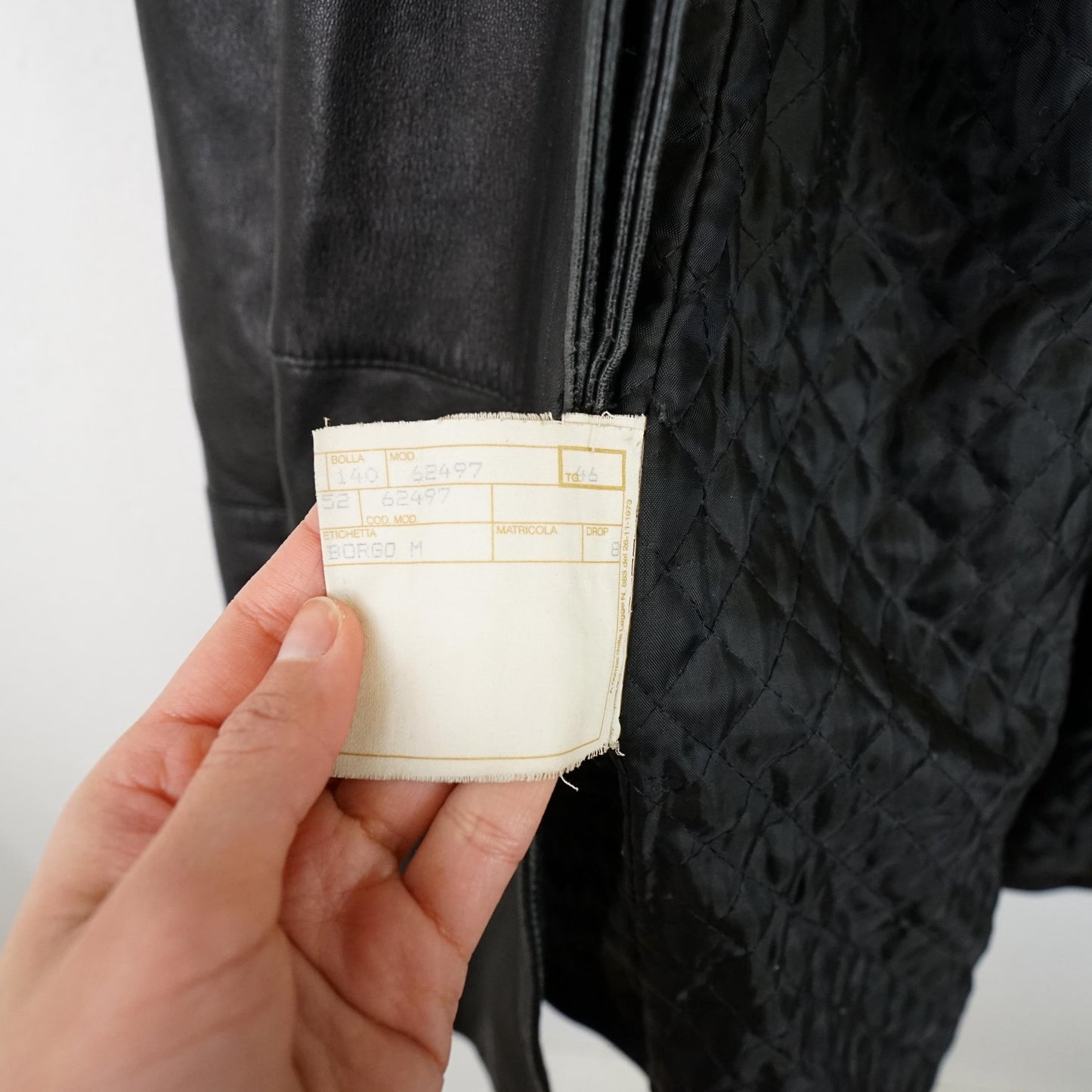 Vintage hoodie leather jacket size L