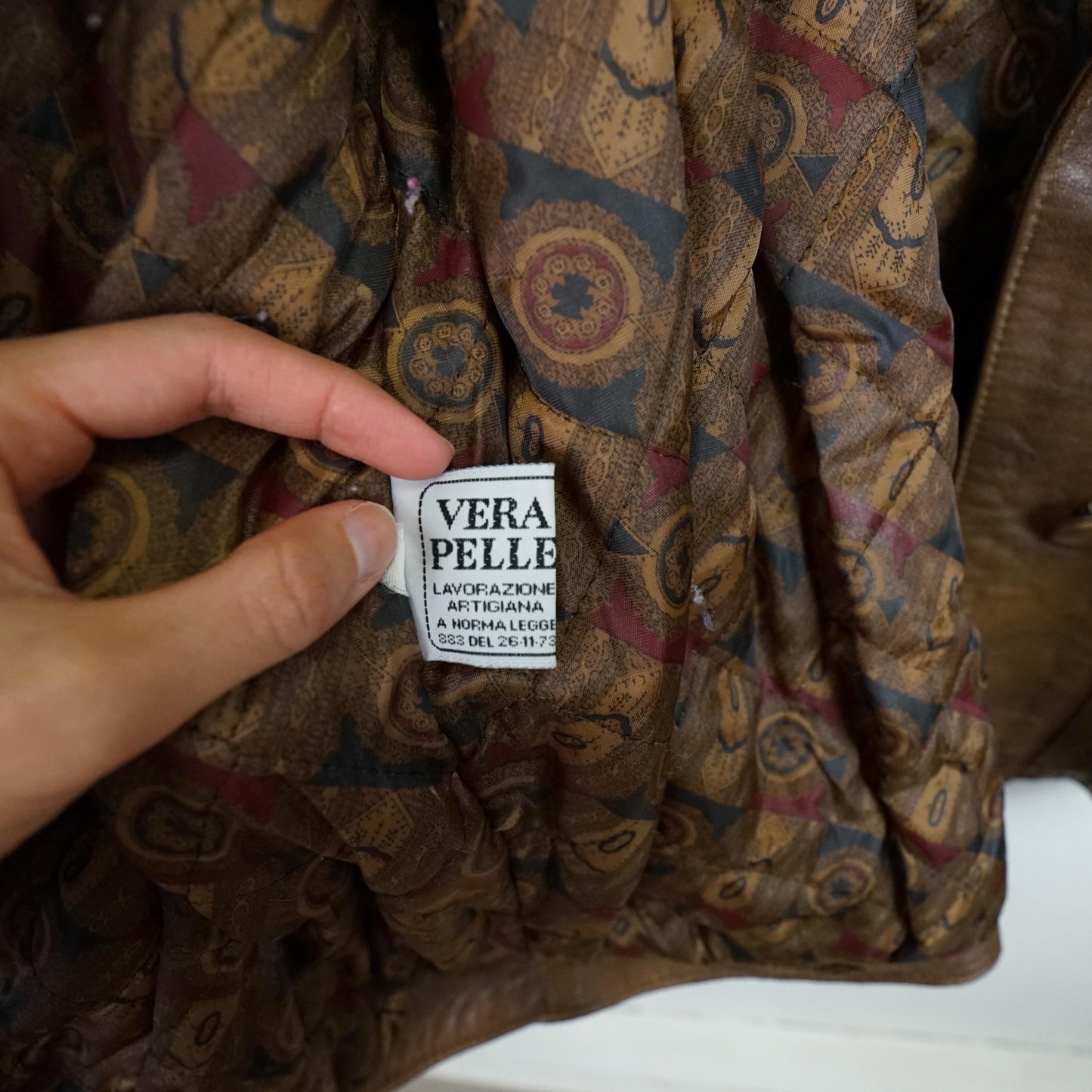 Vintage 80s leather jacket size S-M