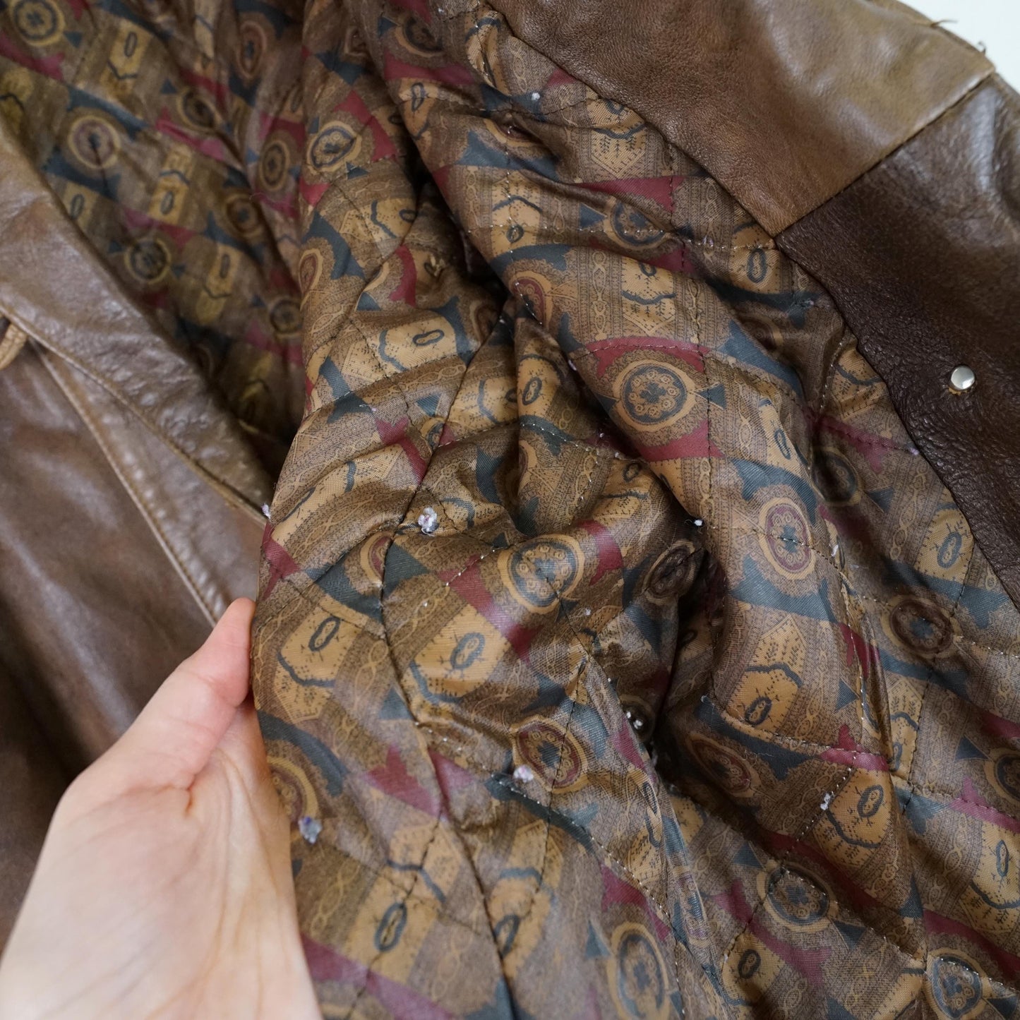 Vintage 80s leather jacket size S-M