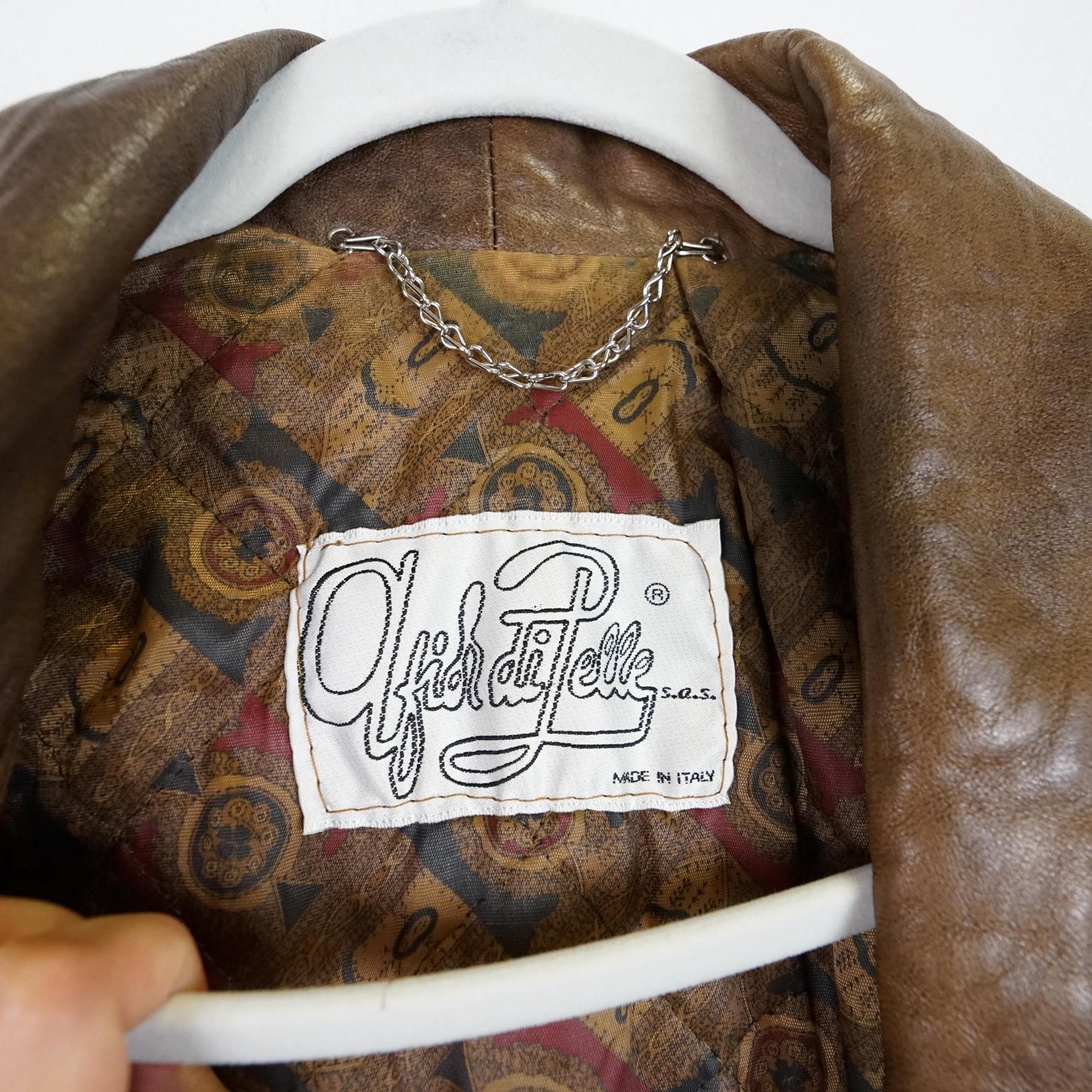 Vintage 80s leather jacket size S-M