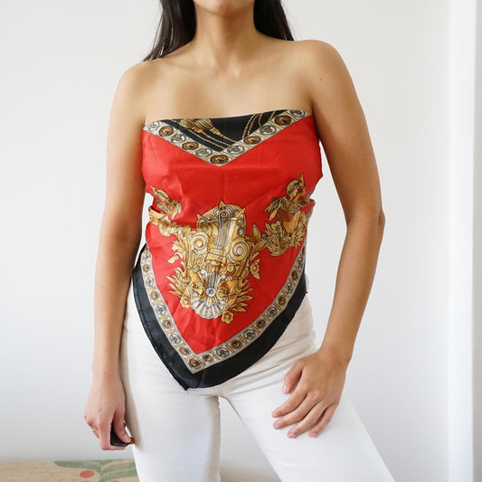 Vintage scarf baroque pattern