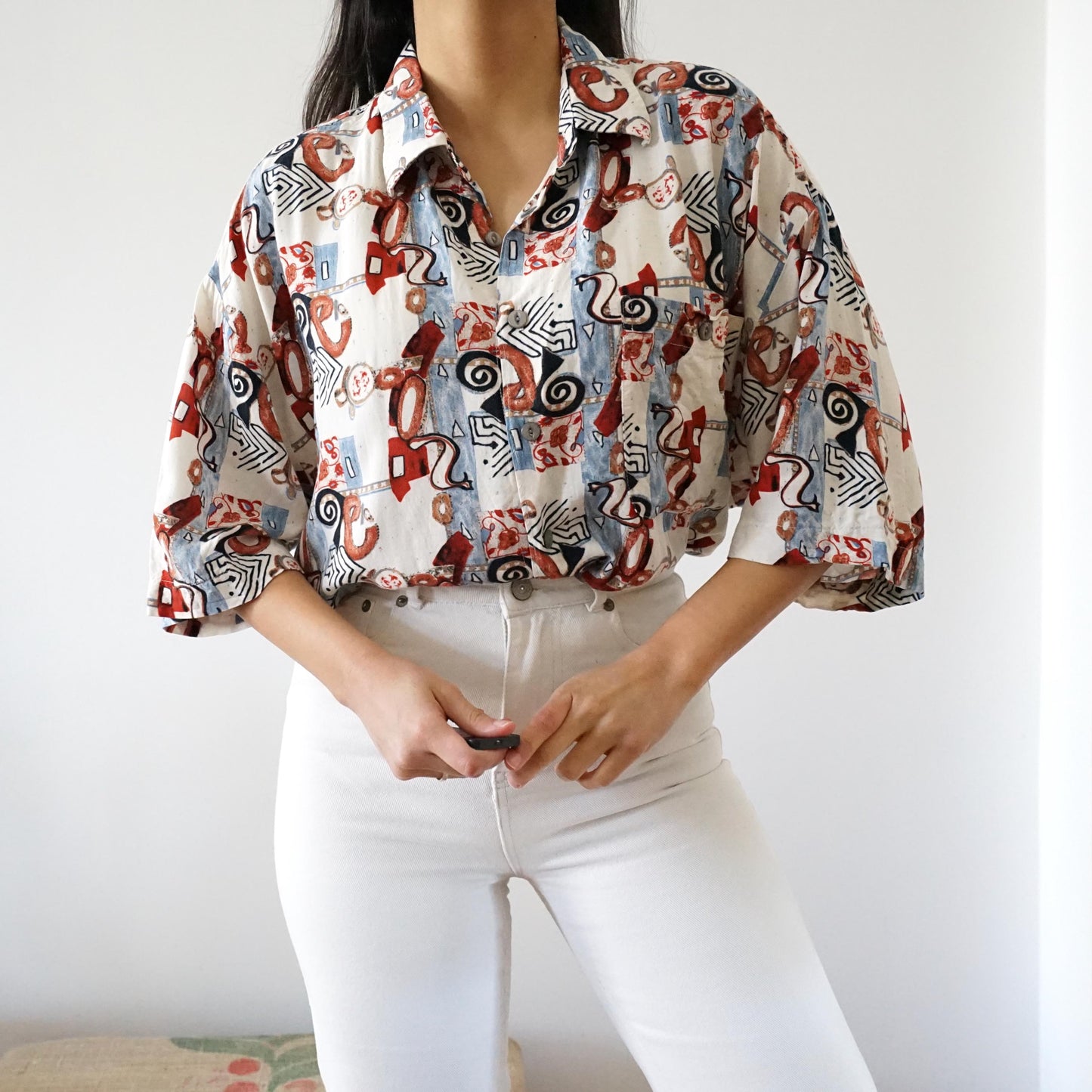 Vintage short sleeve Shirt size L XL