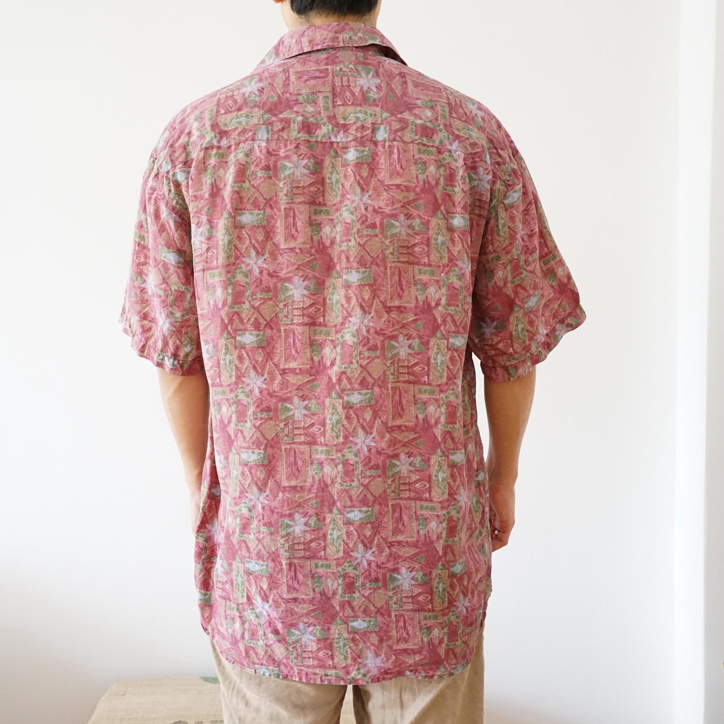 Vintage silk shirt size L