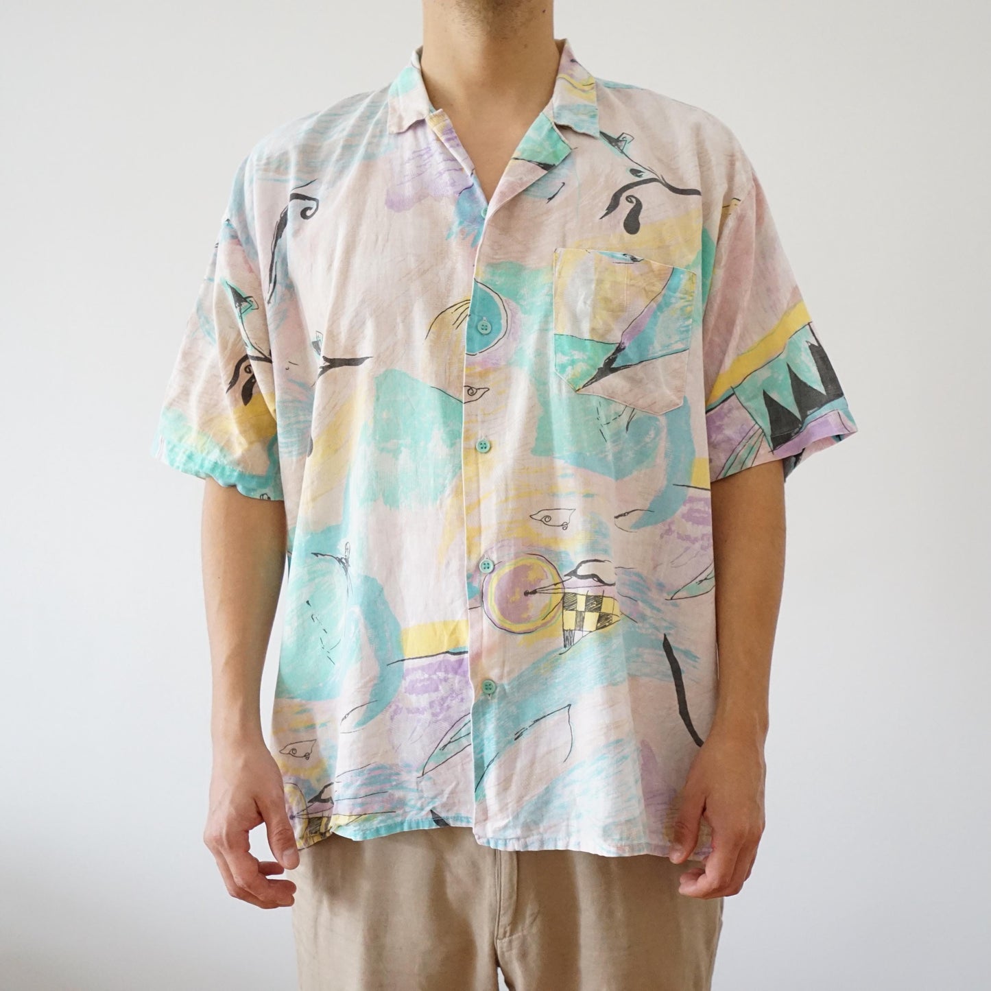 Vintage cotton shirt size L