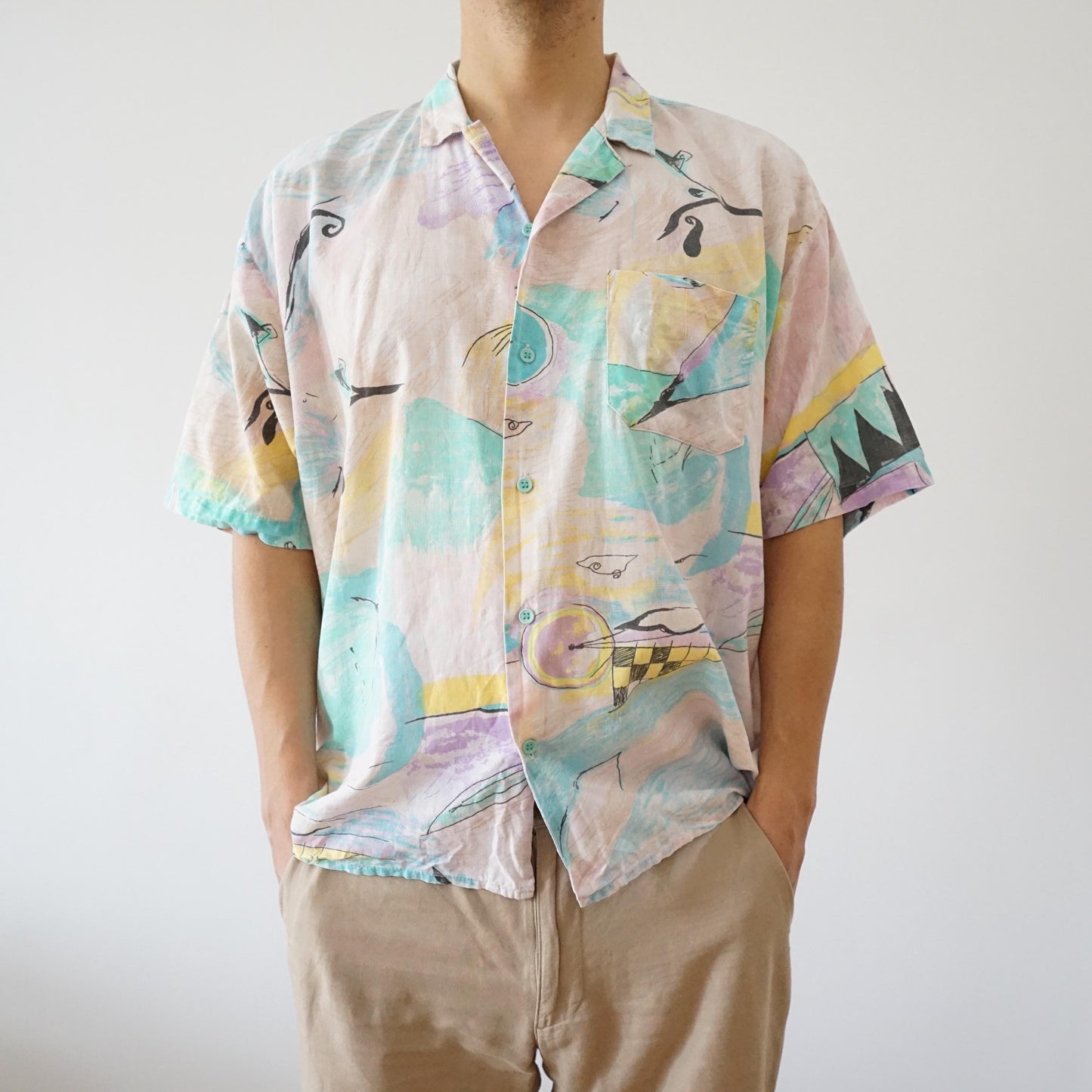 Vintage cotton shirt size L
