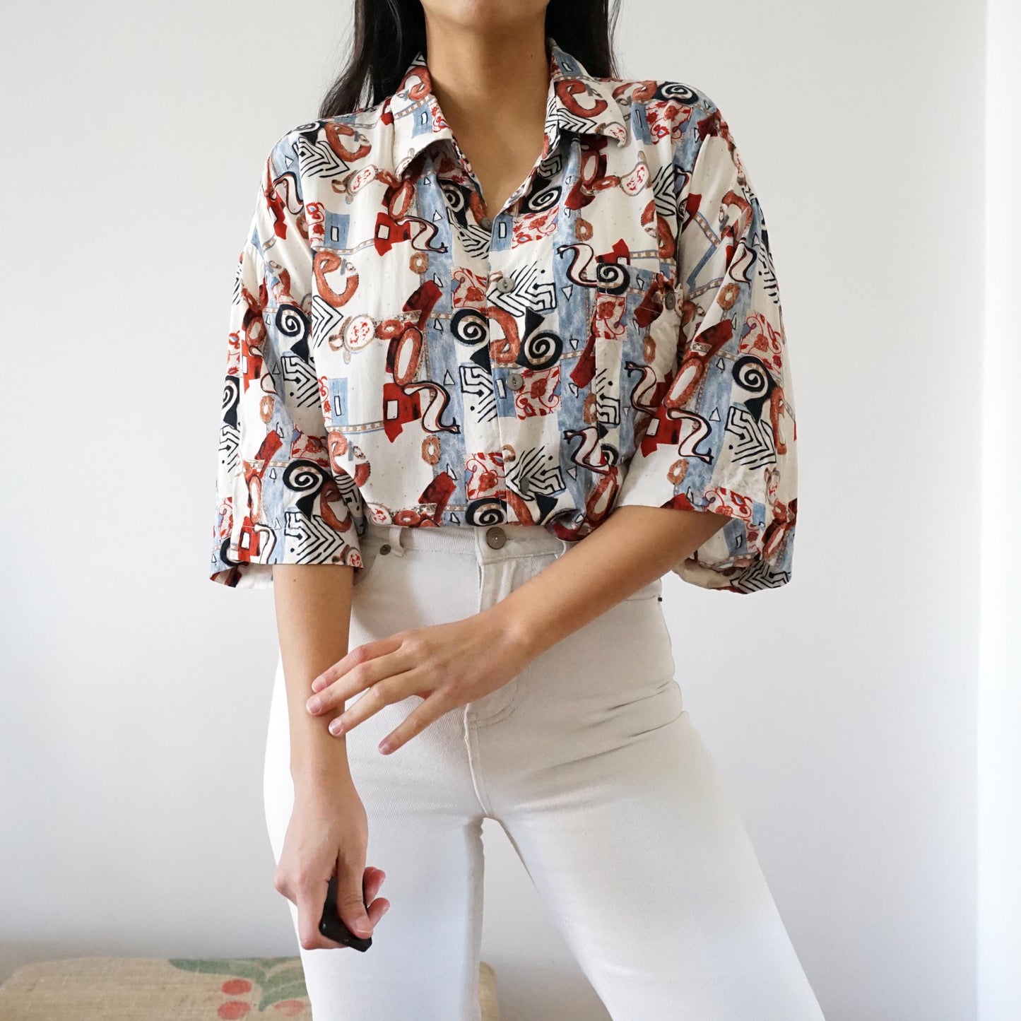 Vintage short sleeve Shirt size L XL