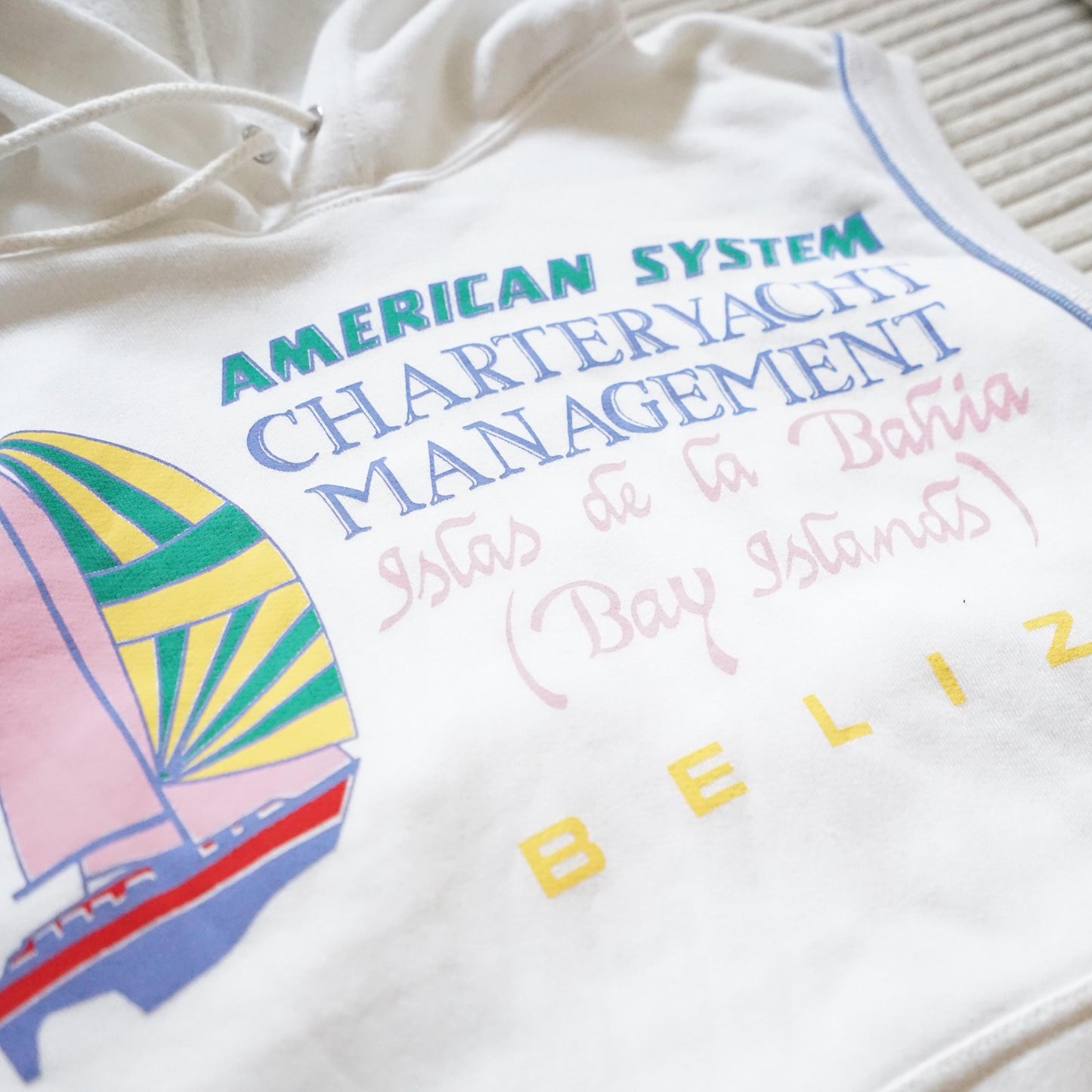 Vintage 90s Sweatshirt size S sleeveless hoodie