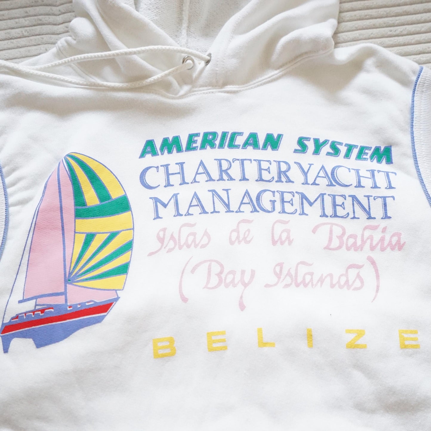 Vintage 90s Sweatshirt size S sleeveless hoodie