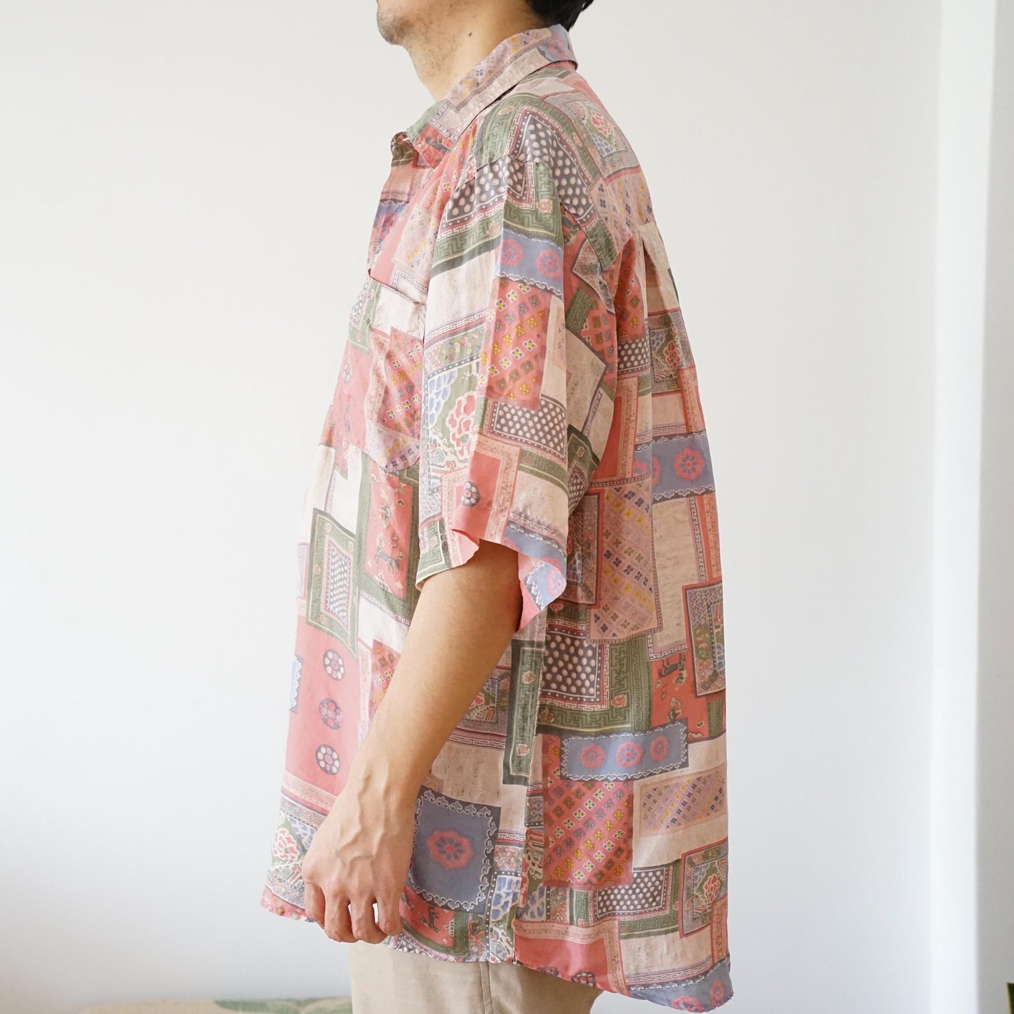 Vintage silk shirt size XL