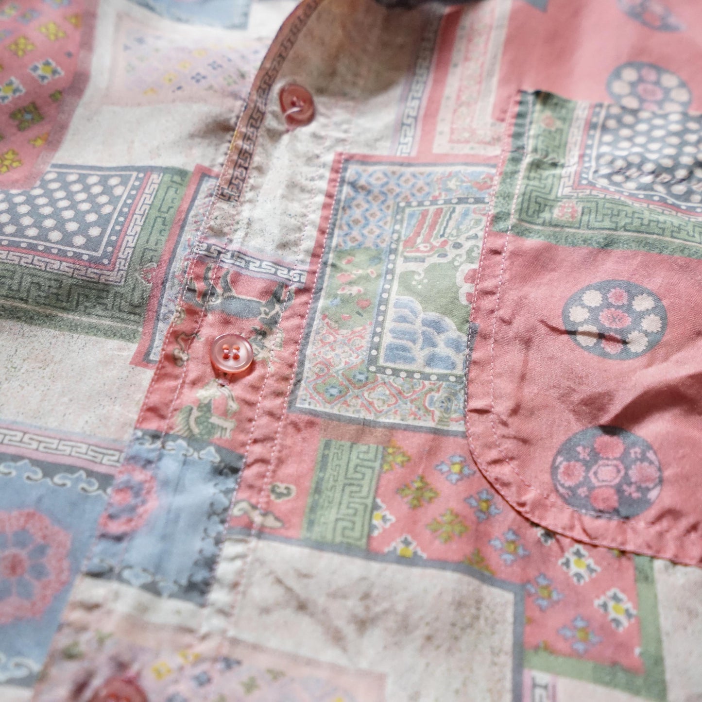 Vintage silk shirt size XL