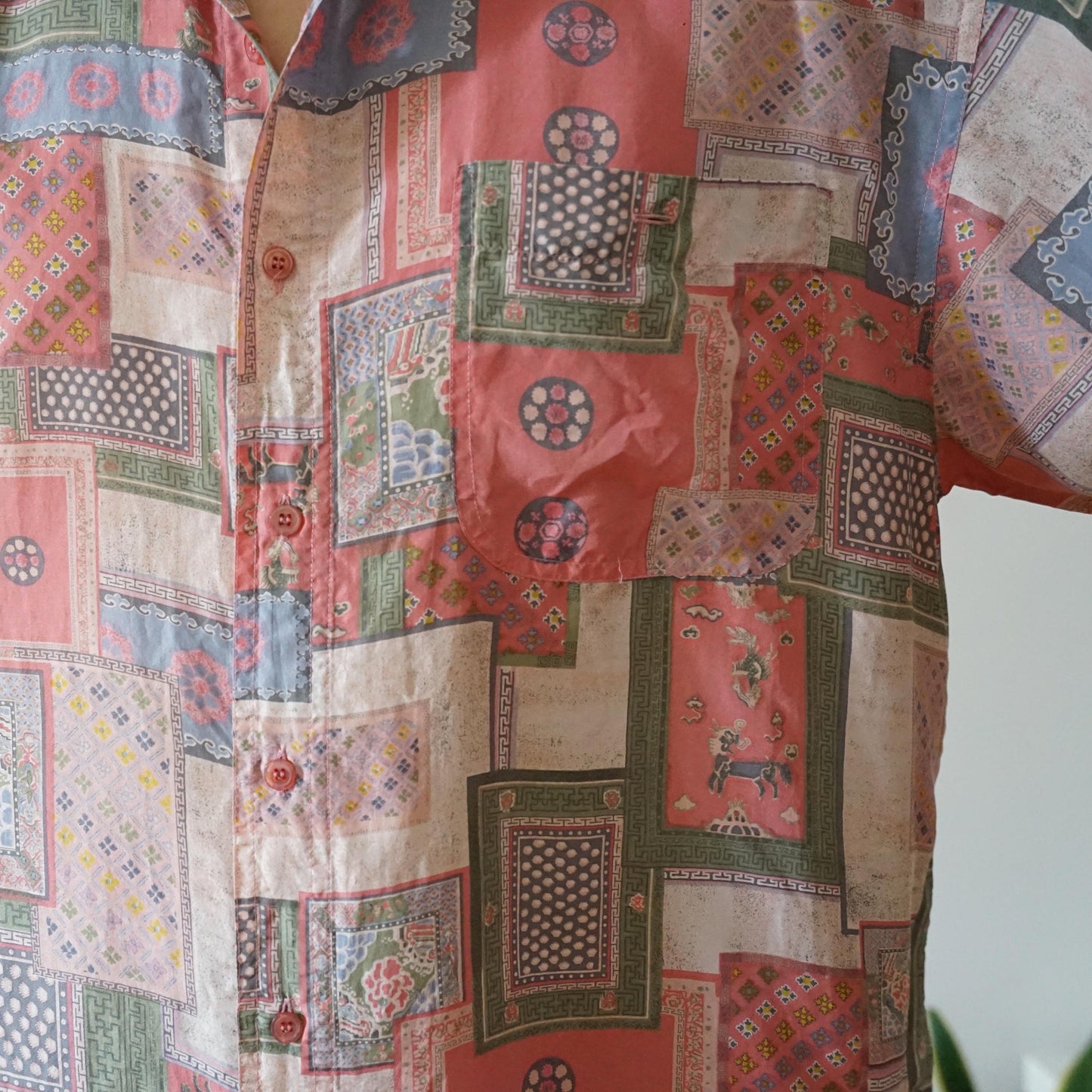 Vintage silk shirt size XL