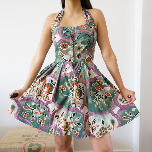 Vintage 90s Dress size S colorful