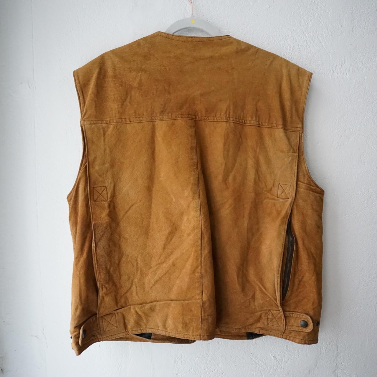 Vintage Cargo Leather Vest Size L-XL