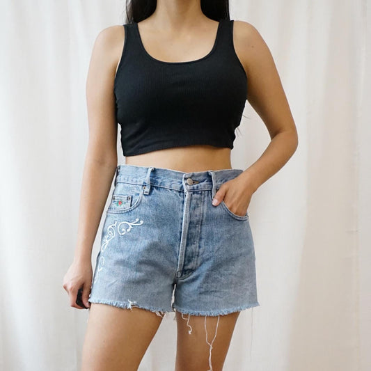 Vintage 90s Denim Shorts Size M El Charro