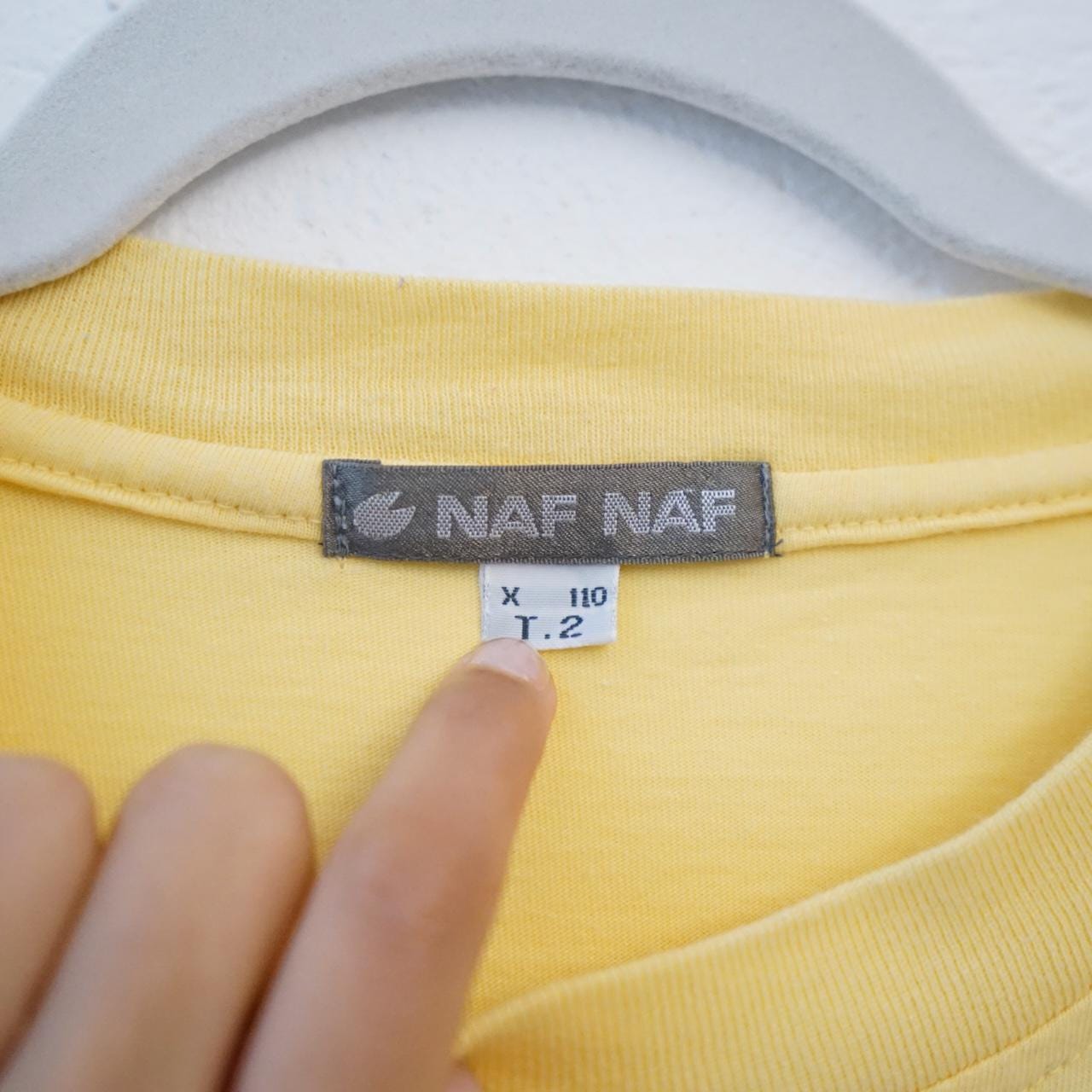 Vintage 90s T-Shirt Size L yellow