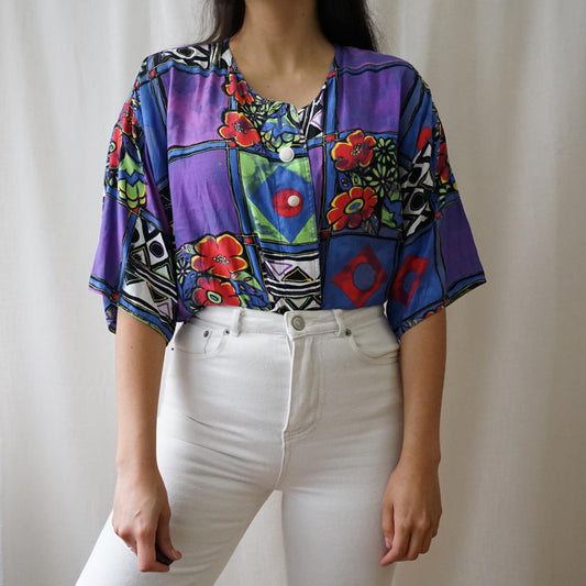 Vintage 80s Blouse size L
