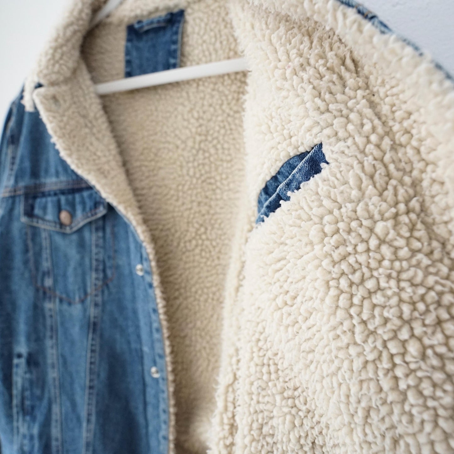 Vintage Teddy Denim jacket Size L
