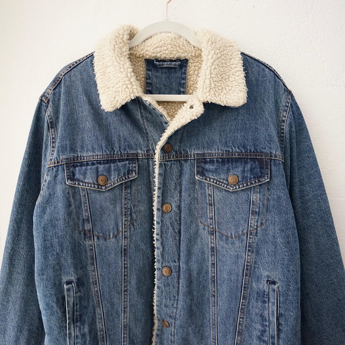 Vintage Teddy Denim jacket Size L