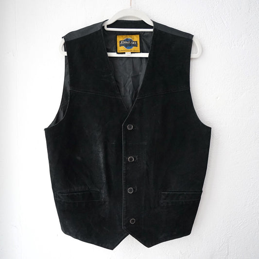 Vintage suede Vest men Size L