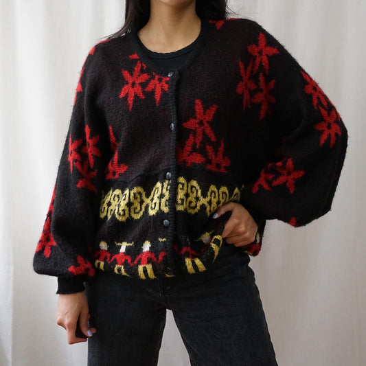 Vintage 90s Cardigan size M-L mohair