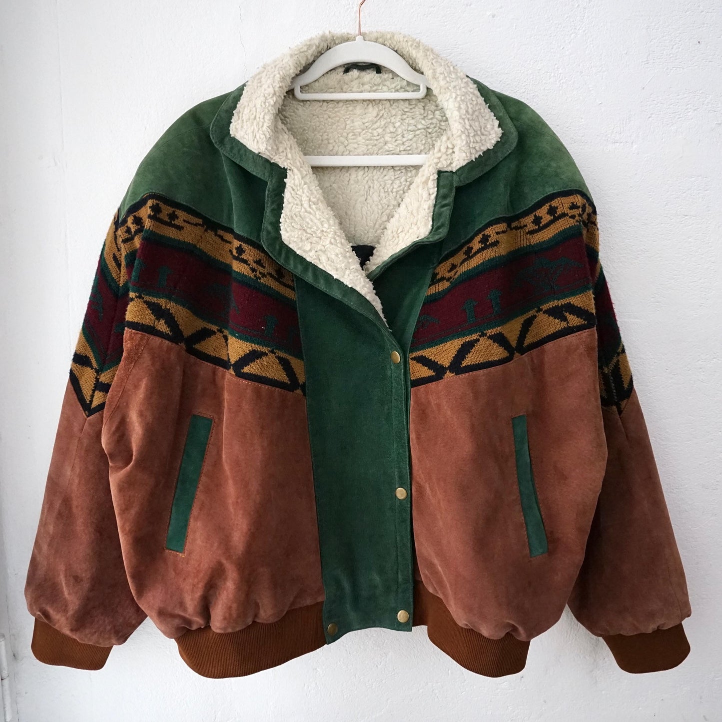 Vintage Teddy Suede Jacket Size L