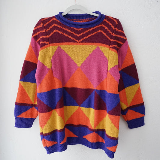 Vintage colorful pullover Size M
