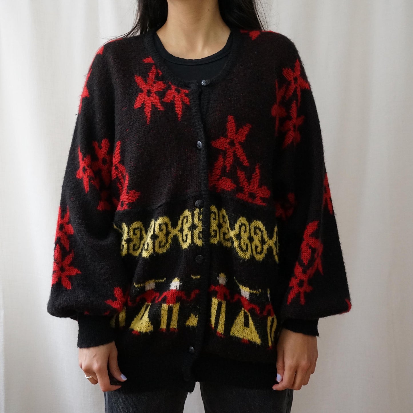 Vintage 90s Cardigan size M-L mohair