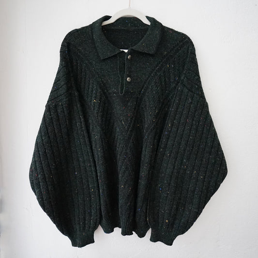 Vintage grandpa Pullover men Size L polo