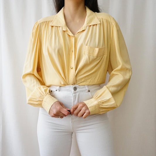 Vintage 90s silk Blouse size L-XL