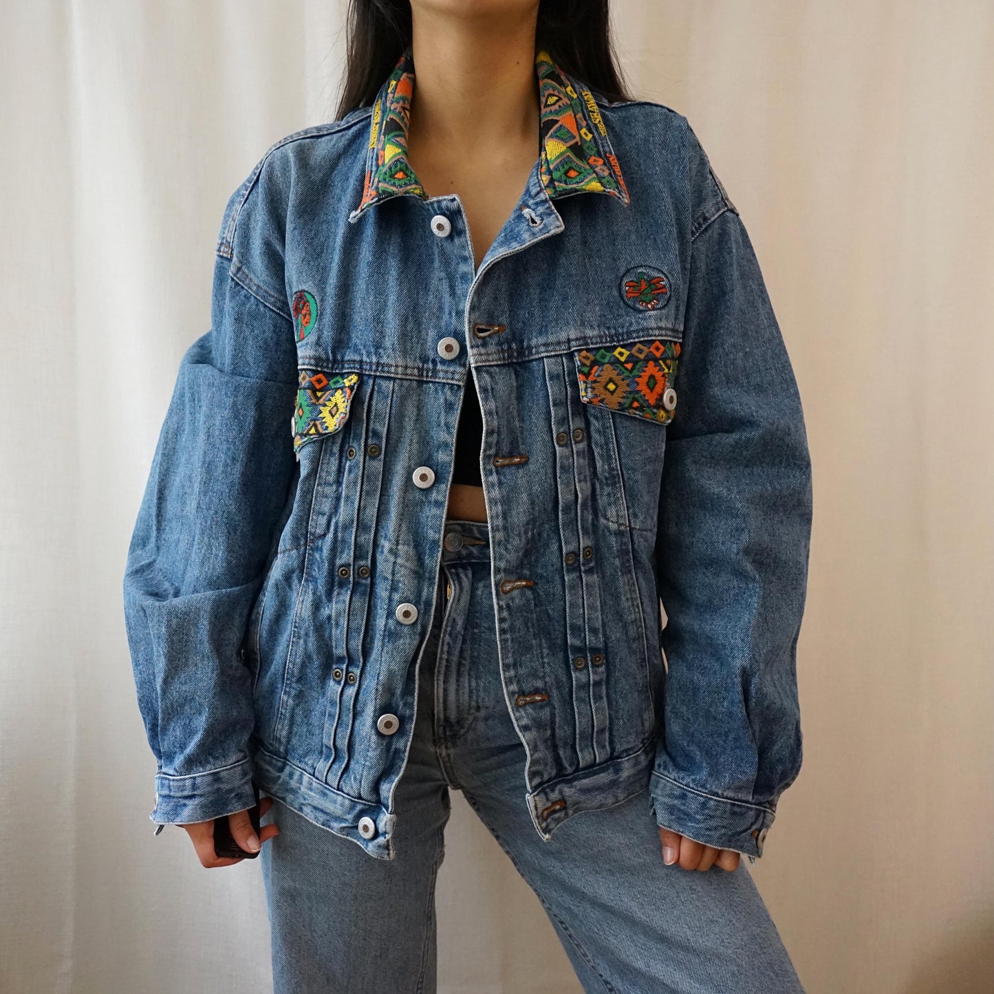Vintage 90s Denim jacket Size L