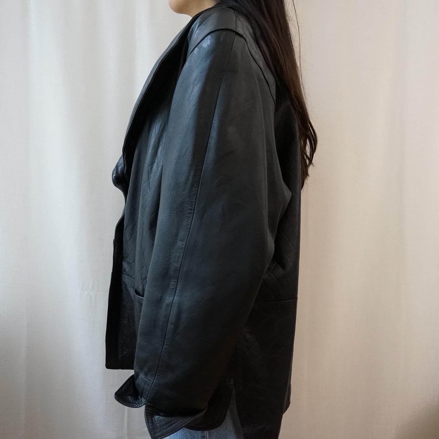 Vintage 80s leather jacket size L