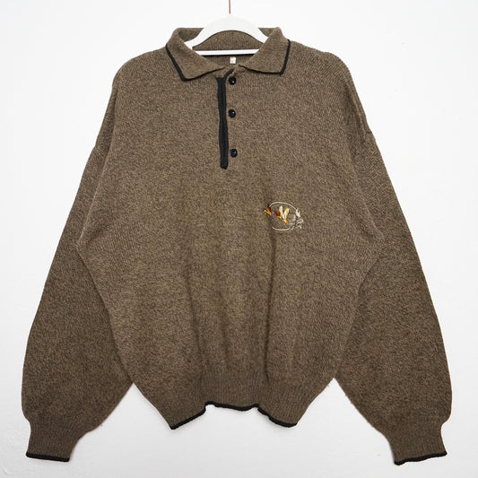 Vintage 90s polo Pullover men Size M
