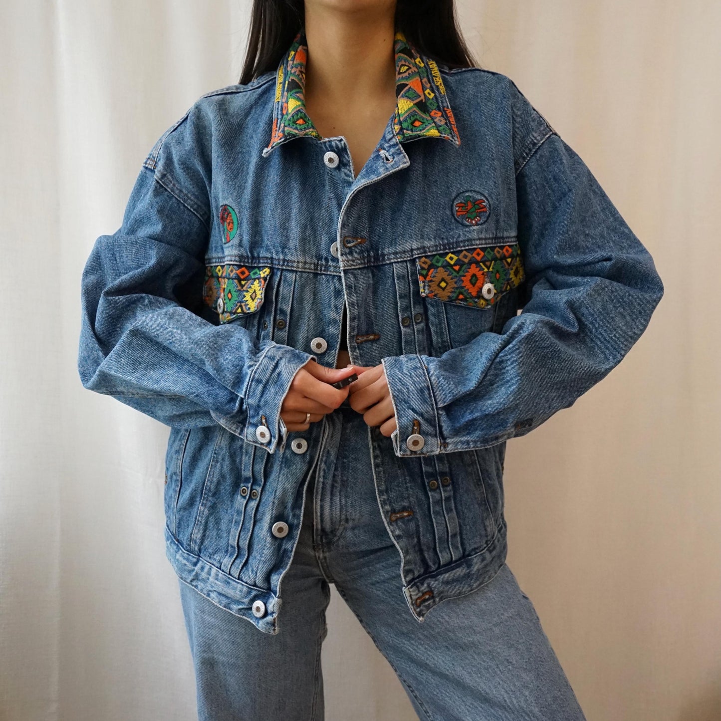 Vintage 90s Denim jacket Size L