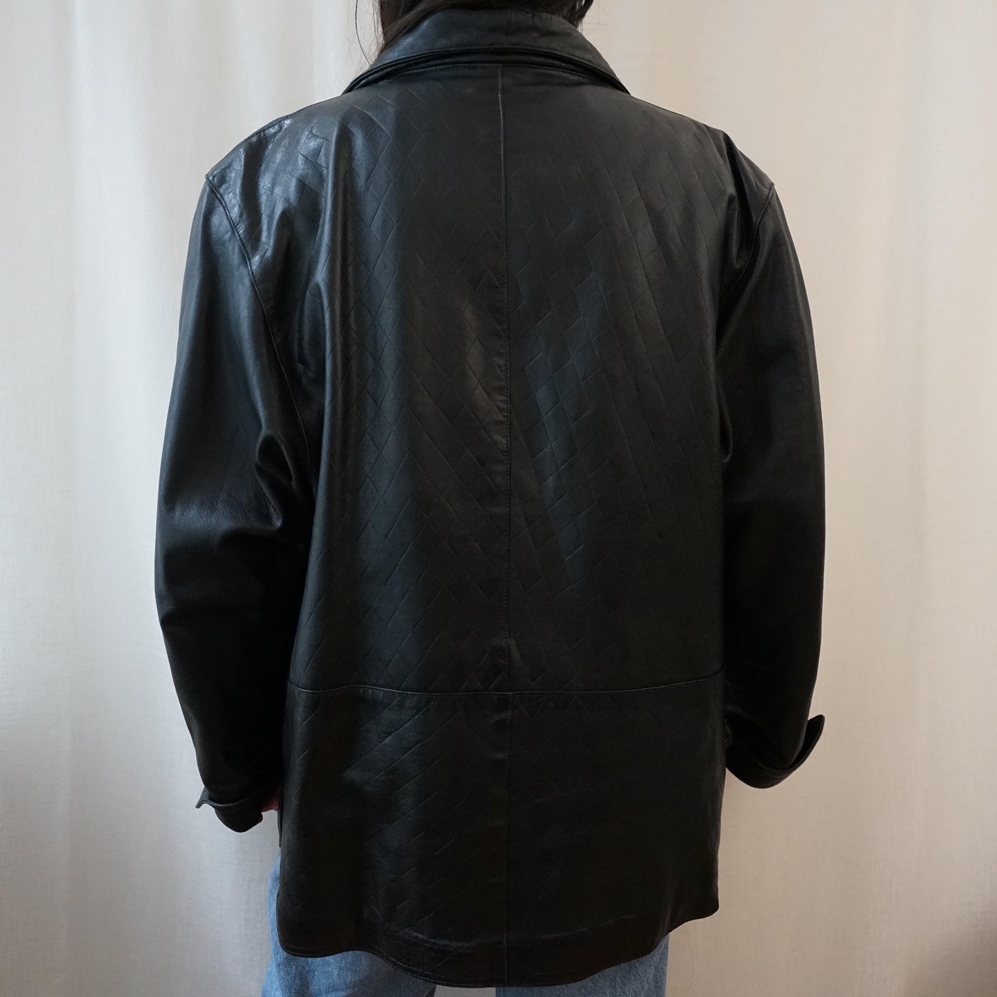 Vintage 80s leather jacket size L