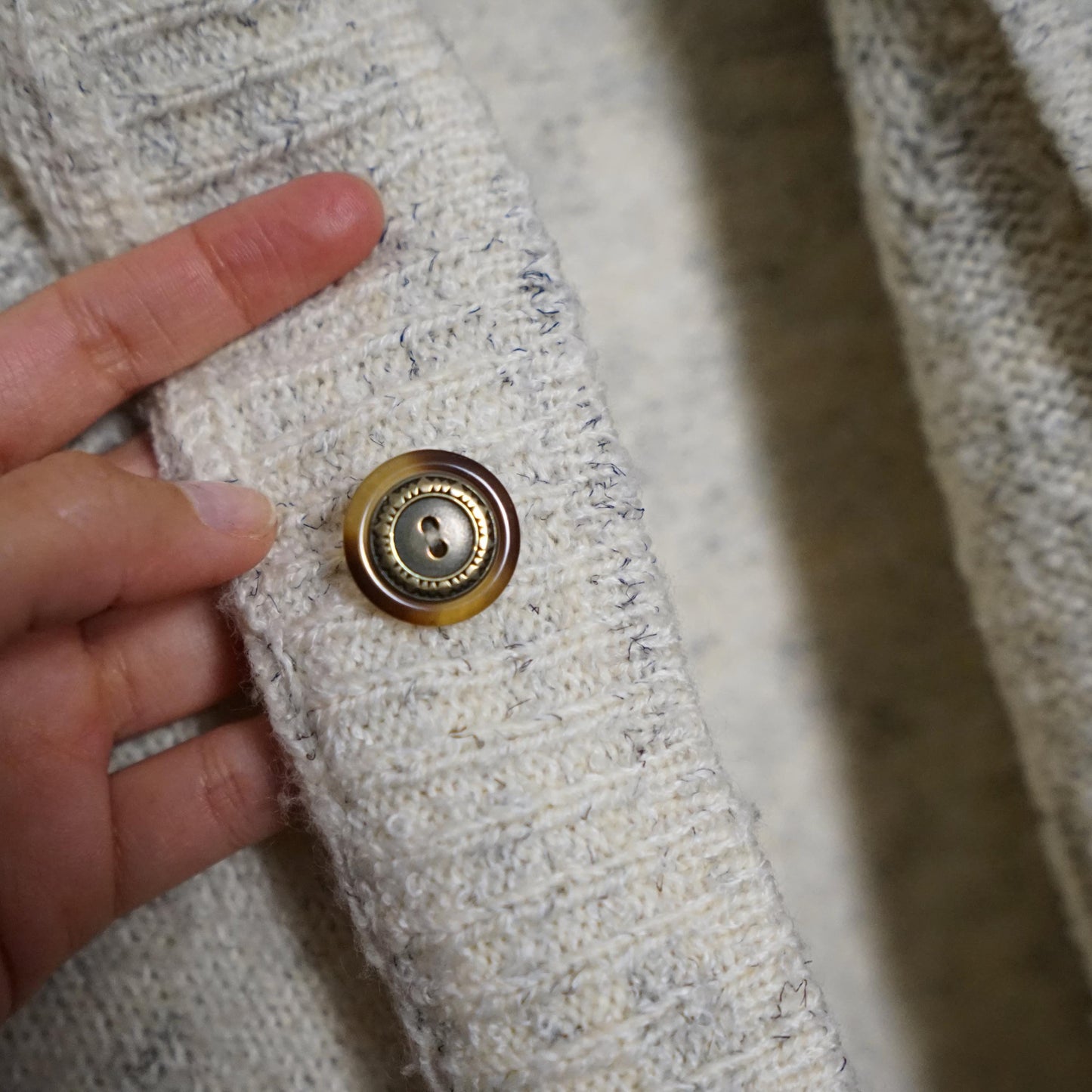 Vintage 90s Cardigan size L grandpa cardigan