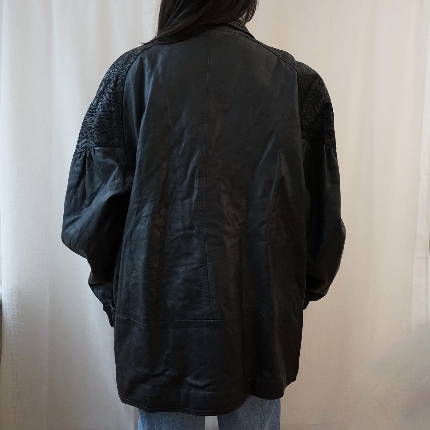 Vintage 80s leather jacket size L