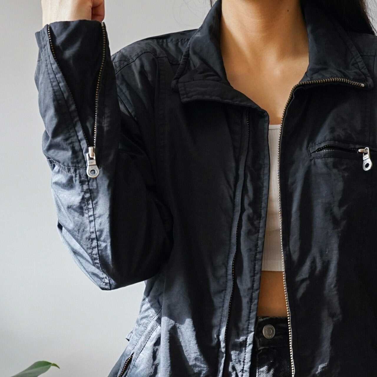 Vintage Harley Davidson biker jacket size S-M