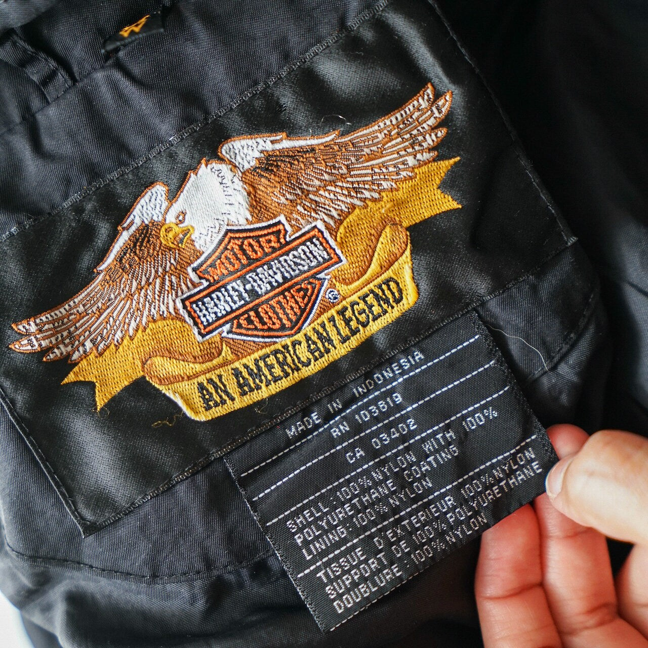 Vintage Harley Davidson biker jacket size S-M